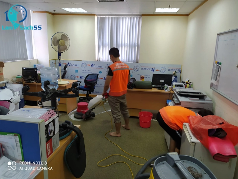 Vệ sinh giặt thảm định kỳ, văn phòng của các công ty tại Hải Phòng